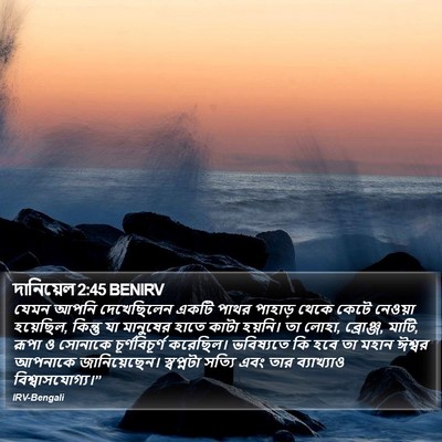 দানিয়েল 2:45 BENIRV Bible Verse Image