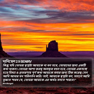 দানিয়েল 2:9 BENIRV Bible Verse Image