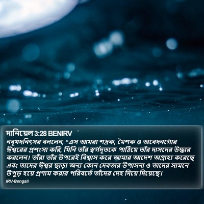 দানিয়েল 3:28 BENIRV Bible Verse Image