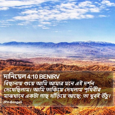 দানিয়েল 4:10 BENIRV Bible Verse Image