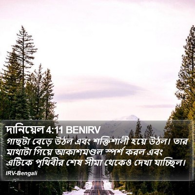 দানিয়েল 4:11 BENIRV Bible Verse Image