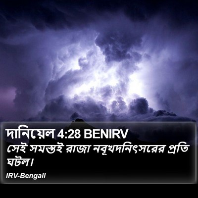 দানিয়েল 4:28 BENIRV Bible Verse Image