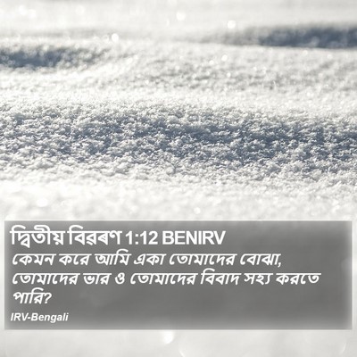 দ্বিতীয় বিৱৰণ 1:12 BENIRV Bible Verse Image