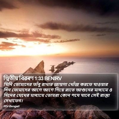 দ্বিতীয় বিৱৰণ 1:33 BENIRV Bible Verse Image