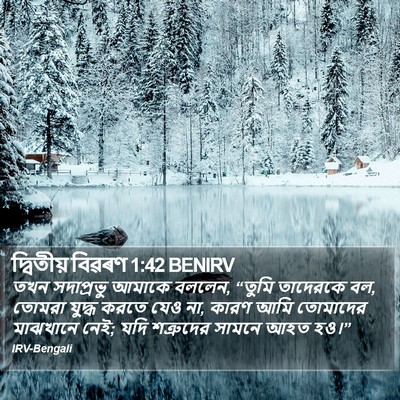 দ্বিতীয় বিৱৰণ 1:42 BENIRV Bible Verse Image