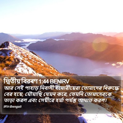 দ্বিতীয় বিৱৰণ 1:44 BENIRV Bible Verse Image