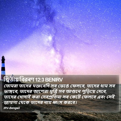 দ্বিতীয় বিৱৰণ 12:3 BENIRV Bible Verse Image