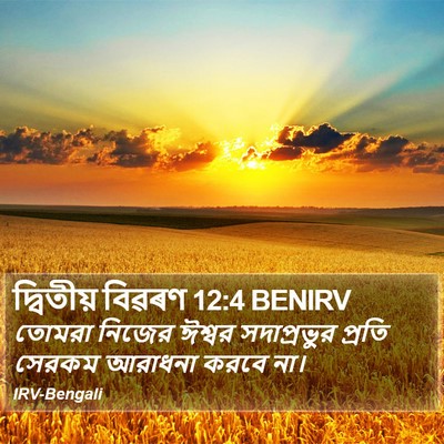 দ্বিতীয় বিৱৰণ 12:4 BENIRV Bible Verse Image
