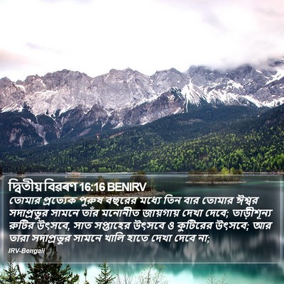দ্বিতীয় বিৱৰণ 16:16 BENIRV Bible Verse Image