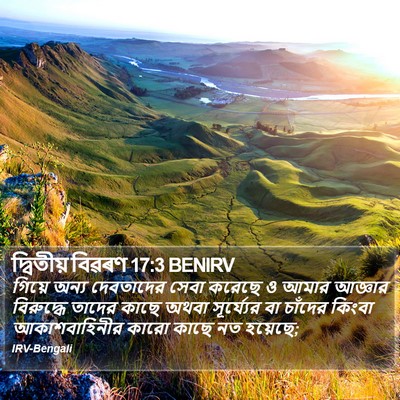 দ্বিতীয় বিৱৰণ 17:3 BENIRV Bible Verse Image
