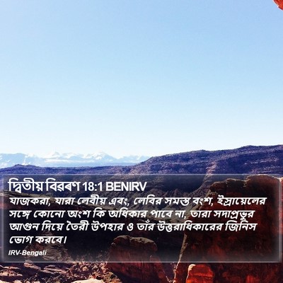 দ্বিতীয় বিৱৰণ 18:1 BENIRV Bible Verse Image