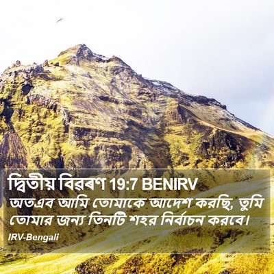 দ্বিতীয় বিৱৰণ 19:7 BENIRV Bible Verse Image