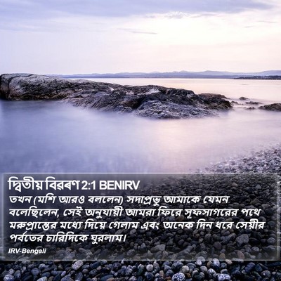 দ্বিতীয় বিৱৰণ 2:1 BENIRV Bible Verse Image