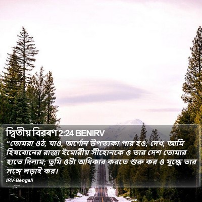 দ্বিতীয় বিৱৰণ 2:24 BENIRV Bible Verse Image