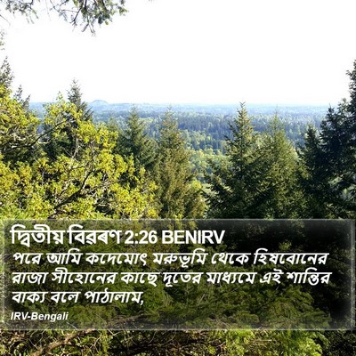 দ্বিতীয় বিৱৰণ 2:26 BENIRV Bible Verse Image