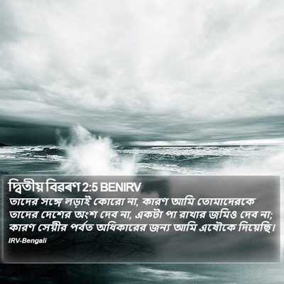 দ্বিতীয় বিৱৰণ 2:5 BENIRV Bible Verse Image