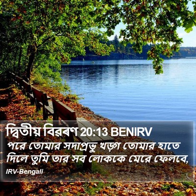 দ্বিতীয় বিৱৰণ 20:13 BENIRV Bible Verse Image