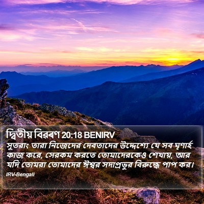 দ্বিতীয় বিৱৰণ 20:18 BENIRV Bible Verse Image