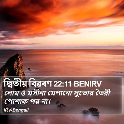 দ্বিতীয় বিৱৰণ 22:11 BENIRV Bible Verse Image