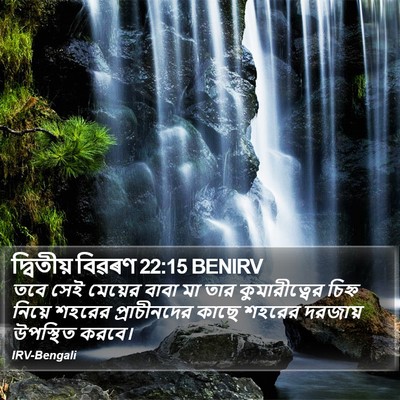 দ্বিতীয় বিৱৰণ 22:15 BENIRV Bible Verse Image