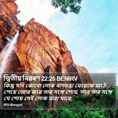 দ্বিতীয় বিৱৰণ 22:25 BENIRV Bible Verse Image