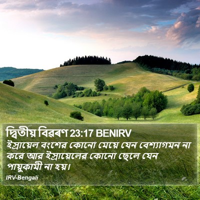 দ্বিতীয় বিৱৰণ 23:17 BENIRV Bible Verse Image