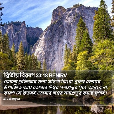 দ্বিতীয় বিৱৰণ 23:18 BENIRV Bible Verse Image
