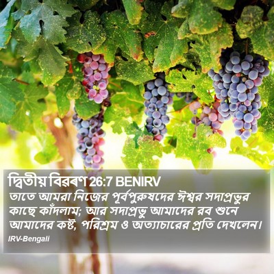 দ্বিতীয় বিৱৰণ 26:7 BENIRV Bible Verse Image