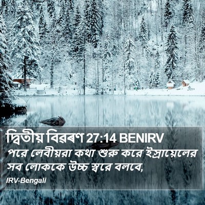 দ্বিতীয় বিৱৰণ 27:14 BENIRV Bible Verse Image