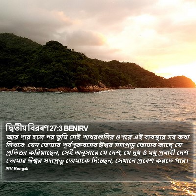 দ্বিতীয় বিৱৰণ 27:3 BENIRV Bible Verse Image