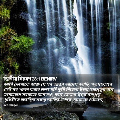 দ্বিতীয় বিৱৰণ 28:1 BENIRV Bible Verse Image