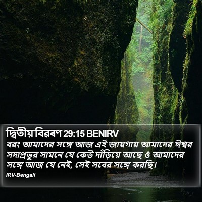 দ্বিতীয় বিৱৰণ 29:15 BENIRV Bible Verse Image