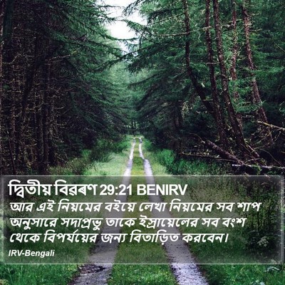 দ্বিতীয় বিৱৰণ 29:21 BENIRV Bible Verse Image