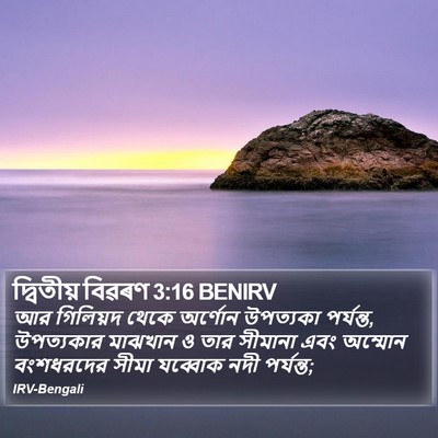 দ্বিতীয় বিৱৰণ 3:16 BENIRV Bible Verse Image