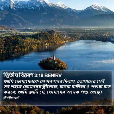 দ্বিতীয় বিৱৰণ 3:19 BENIRV Bible Verse Image
