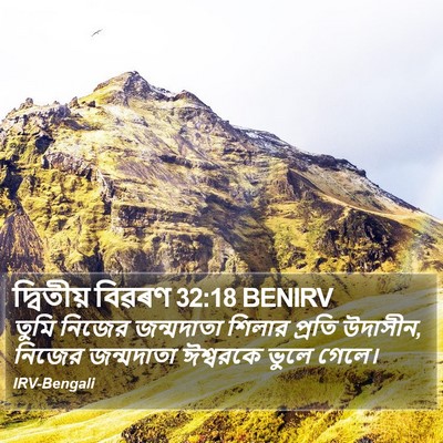 দ্বিতীয় বিৱৰণ 32:18 BENIRV Bible Verse Image