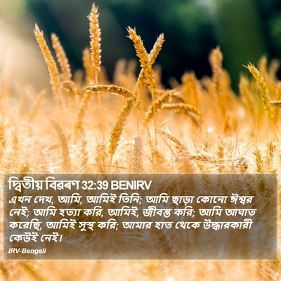 দ্বিতীয় বিৱৰণ 32:39 BENIRV Bible Verse Image