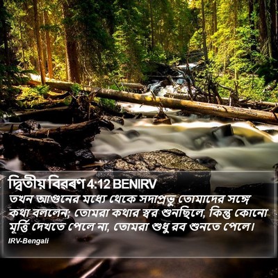 দ্বিতীয় বিৱৰণ 4:12 BENIRV Bible Verse Image