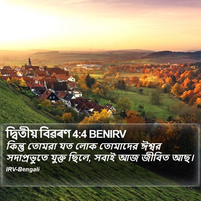 দ্বিতীয় বিৱৰণ 4:4 BENIRV Bible Verse Image