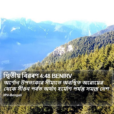 দ্বিতীয় বিৱৰণ 4:48 BENIRV Bible Verse Image