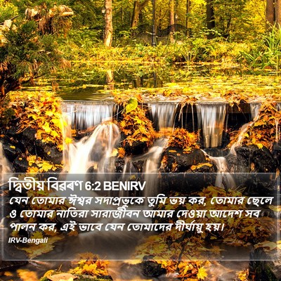 দ্বিতীয় বিৱৰণ 6:2 BENIRV Bible Verse Image