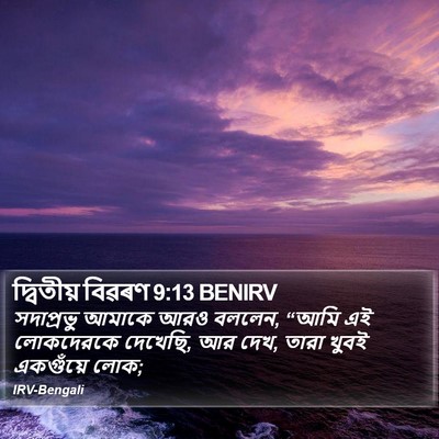 দ্বিতীয় বিৱৰণ 9:13 BENIRV Bible Verse Image