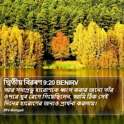 দ্বিতীয় বিৱৰণ 9:20 BENIRV Bible Verse Image
