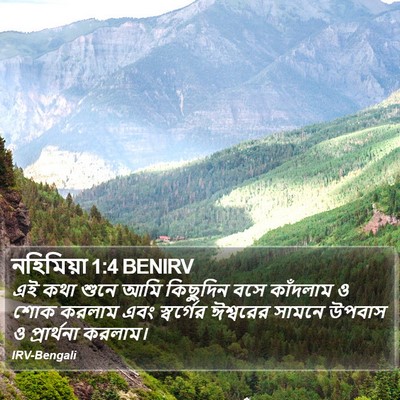 নহিমিয়া 1:4 BENIRV Bible Verse Image