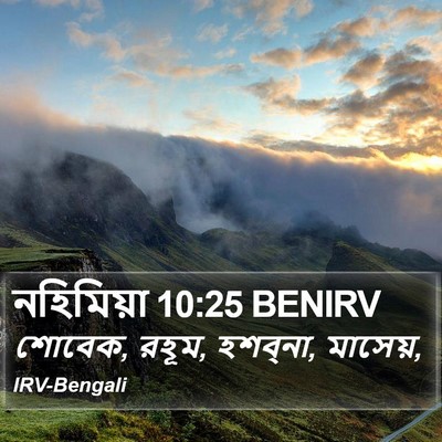 নহিমিয়া 10:25 BENIRV Bible Verse Image