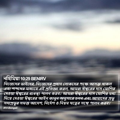 নহিমিয়া 10:29 BENIRV Bible Verse Image