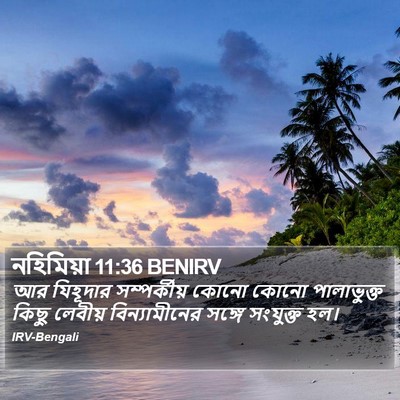নহিমিয়া 11:36 BENIRV Bible Verse Image