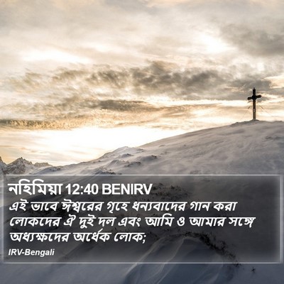 নহিমিয়া 12:40 BENIRV Bible Verse Image
