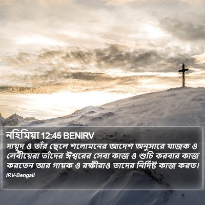 নহিমিয়া 12:45 BENIRV Bible Verse Image