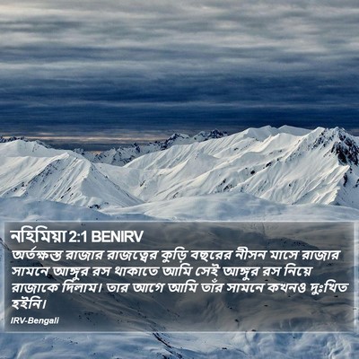 নহিমিয়া 2:1 BENIRV Bible Verse Image